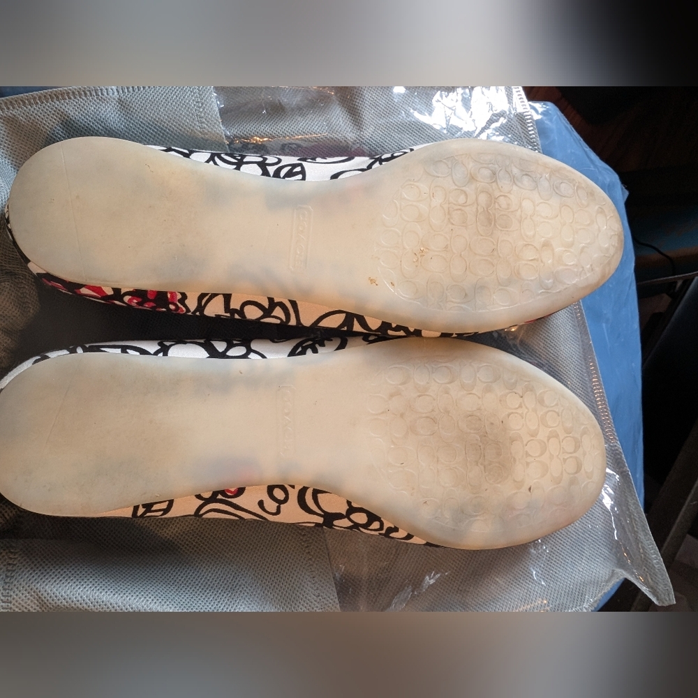 Coach Poppy Adesda Ballet Flats Sz 8B - Picture 3 of 10